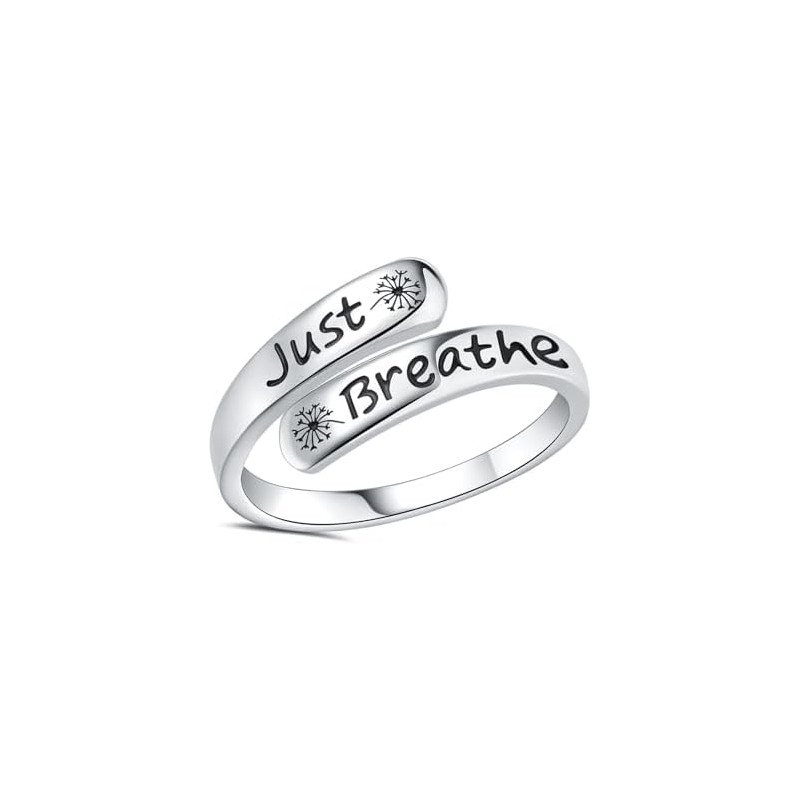 Anillo de diente de león para mujer, plata de ley