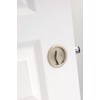 Kwikset 335-514 Round Privacy Pocket Door Lock Iron Black Finish