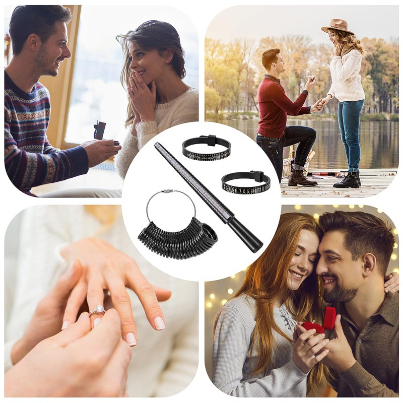 4 Piece Ring Sizer Set, Ring Sizer Ring, Ring Measurer,