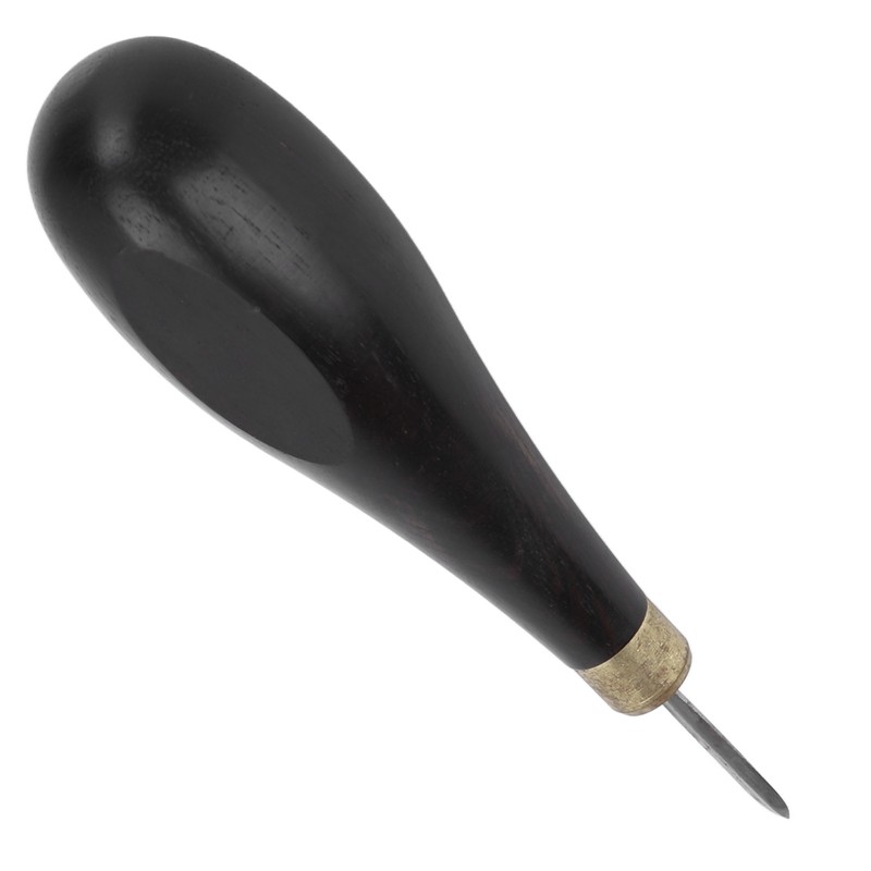 Rhombus Awl 5mm/6mm Professional Mahogany Handle Sandalwood Leather Diamond Awl