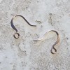 Cascade Rose Gold 14K Plated Plain Flat Fishhook Earwires Earring
