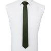 RBOCOTT 2.4" Olive Green Skinny Tie for Men Slim Necktie(12)
