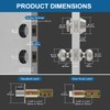 4 Set All Keyed Same Entry Door Knobs and Single