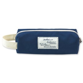 Monolike Archive Block Pen Case, Ocean Navy - Archive Block Pen Case, Ocean Navy Pencil Case, Pencil Pouch, Office Pouch, BLUE, Simple color