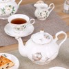21-Piece Porcelain Ceramic Coffee Tea Gift Sets, Cups& Saucer Service
