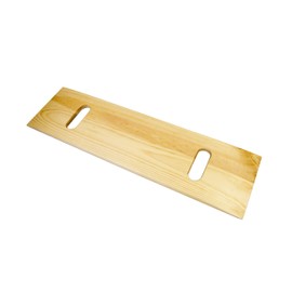 Essential Medical Supply Heavy Duty Transfer Board for Bath, Toilet, Bed or Wheelchair - Wood Slide Board with Two Handles for Easy Patient Transfers for Seniors and The Elderly, 8in x 30in