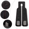 2PCS Black Car Seat Back Leather Hooks, Universal 2-in-1 Storage