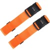 2Pcs Luggage Straps,Orange Packing Belt Suitcase Straps on Your Trip