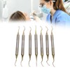 7 Pieces Teeth Plaque Remover Kit Multiple Shapes Metal Cleaning