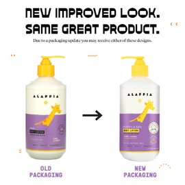 Alaffia - Everyday Shea Body Lotion, Gentle for Babies and Up, Gently Helps Clean Skin and Calm Children with Shea Butter, Lemon Balm, and Lavender Oil, Fair Trade, Lemon Lavender, 16 Ounces