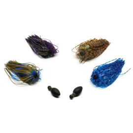 Harmony Fishing - Tungsten Skirted Punch Weight/Slither Rig MSS Kit [Pack of 2] (Modular Skirt System, 1/2 oz (2 Pack))