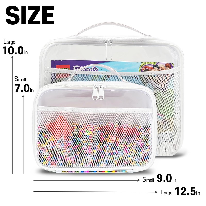 holay 4 Packs PVC Zippered Blocks Set, Toy, Clay, Board