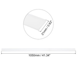 sourcing map Replacement Squeegee Rubber for Window, Glass, Shower Doors, Tile Wall Cleaning, 41.34 Inch, White