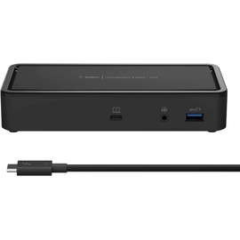 Belkin Thunderbolt 3 Dock Plus with 2.6ft Thunderbolt 3 Cable (Thunderbolt Dock for MacOS and Windows) Dual 4K @60Hz, 40Gbps Transfer speeds, 60W Upstream Charging (Renewed)
