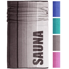 Lashuma Oslo Men's Sauna Towel XXL Grey 85 x 200 cm Large