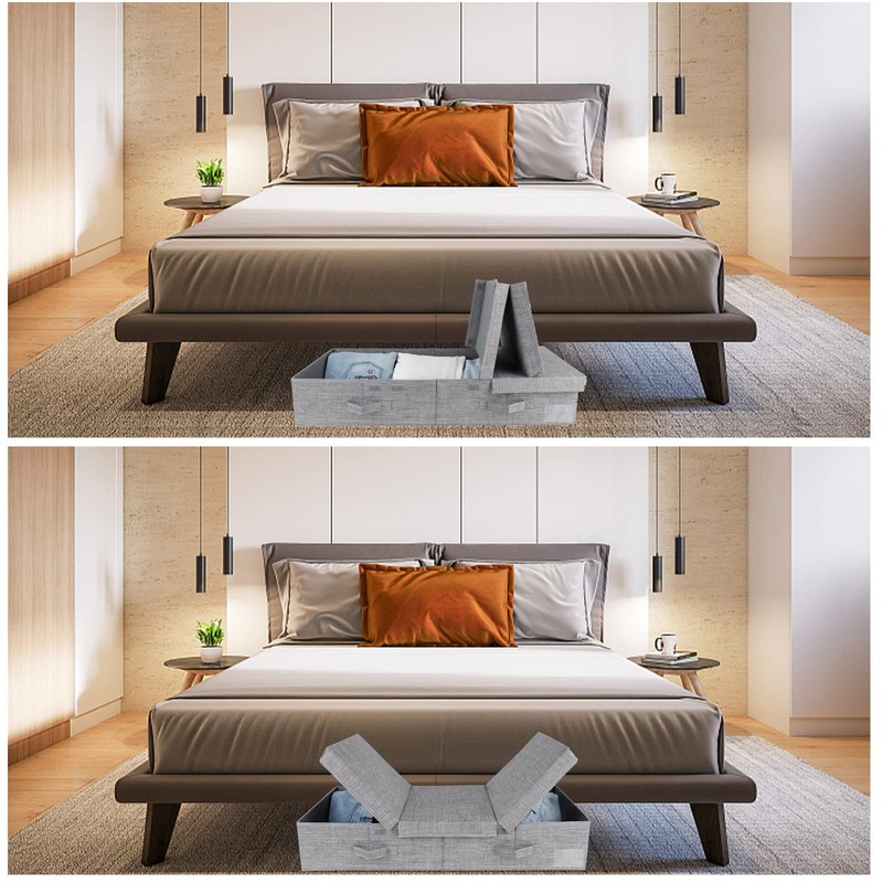 DAYARD Underbed Storage Container Bins with Lids, Under Bed Storage