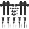 WINSOON 6FT Barn Door Hardware Kit: Double Sliding Door Hardware