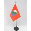 AZ Flag, Abruzzo in Italy Table Flag, 15 x 10
