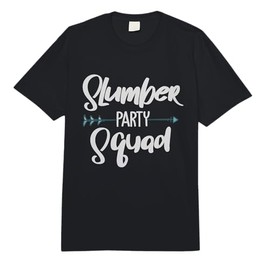 Funny Slumber Party Squad Designs for Girls Women Sleepover Comfort Colors Adult Heavyweight T-Shirt