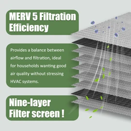 Washable Air Filter(12" x 24" x 2"), Aluminum Electrostatic Air Filter for Furnace and Central Air Conditioner (Actual Size: 11.7" x 23.7" x 1.8")