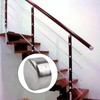 UFURMATE Handrail End Cap, 4PCS 201 Stainless Steel Round Handrail