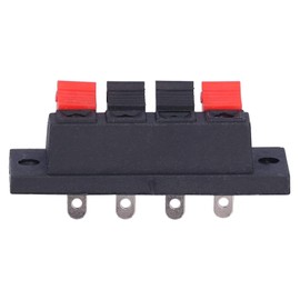 Pack of 10 Speaker Connector Connectors 4-Way Block Quick Connection Speaker Soldering Audio Test Clamp Clip Push Release Connector 0-250V