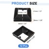 sourcing map 12Pcs Post Base Cover, 3.5"x3.25" (Internal Size 1.5"x1.5")