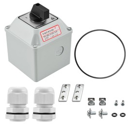 Heschen Universal Rotary Cam Selector Changeover Switch SZW26-20/D303.3D 660V 20A 3 Position 3 Phase 12 Terminals CE with Master Switch Exterior Box LW28-20/4 (Bigger Box)