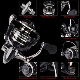 Mini Spinning Reel All Metal 3BB  5.2: 1 Ultralight All Metal Reel Right Left Hand Inter-changeable Freshwater Saltwater Fishing Reel