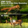 CAMVILD Trail Camera WiFi, 4K 30MP Game Camera with Night