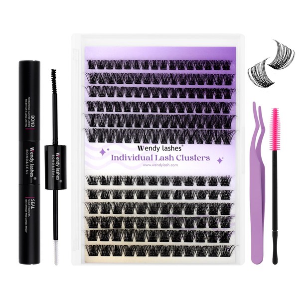 Cluster Lashes Kit 12-16mm D Curl Mixed Natural Individual Eyelashes