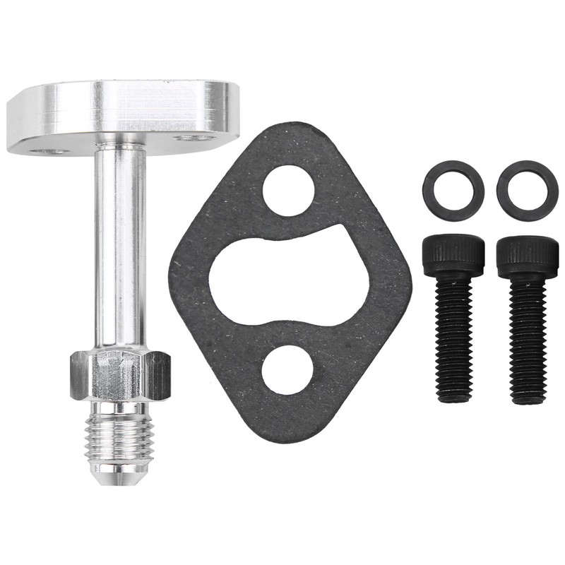 Turbo Oil Water Drain Return Flange Adapter Kit Aluminium Alloy