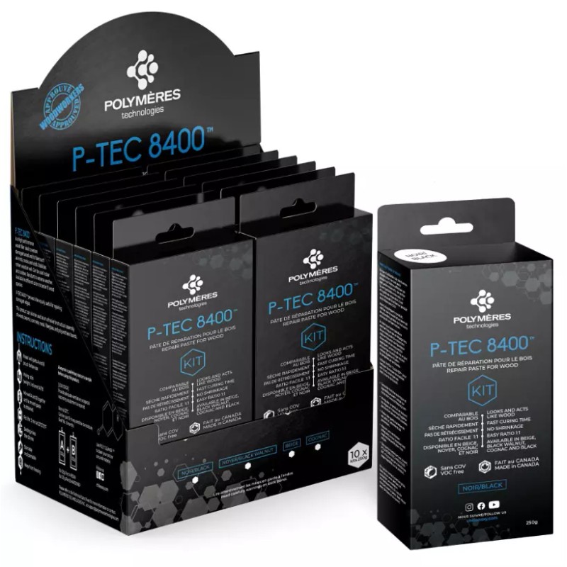 P-Tec 8400 Gray Wood Repair Filler Epoxy
