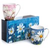 McIntosh Morning Flowers Fine Bone China Set of 2 Mugs