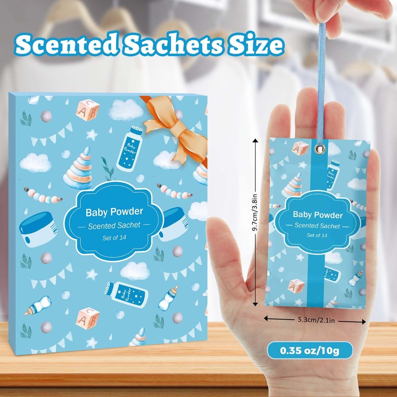 STRN Scented Sachets for Drawer and Closet, Baby Powder Scent