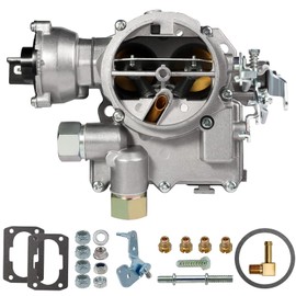 Marine Carburetor for Mercruiser 2 Barrel Carburetor for Rochester Mercarb 3.0L 2.5L 4 CYL Engine with Electric Choke Jets Gaskets & Short & Long Linkage, OEM #3310-864940A01, 8M0045397