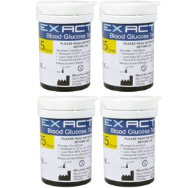 Blood Glucose Test Strips x 100pcs & Lancets x 100, Only for Exactive Vital Glucometer Blood Glucose Monitor