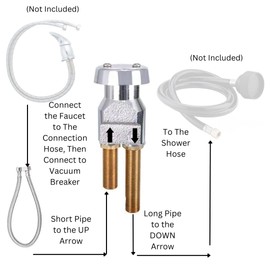 Vacuum Breaker for Shampoo Bowl Salon Sink Use Complete Kit Omwah (1)