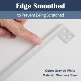 MOSECYOU Outswing Door Latch Guard Plates, Latch Shield, Protector Cover to Block Access to The Door Lock/Deadbolt Latch (7 in. - 2pack)