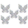 Rhinestone Butterfly Applique Patches, Crystal Iron On Animal Badges for
