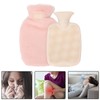 PVC Hot Water Bag with Soft Plush Cover Leakproof Winter