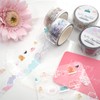 World Craft Jelly KCT20-014 Masking Tape, Sparkly Clear Tape, Rainbow