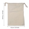 Oumefar Drawstring Storage Bag, Household Plain Organic Cotton Storage Bag