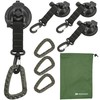 Nesekt Suction Cup Hook, 360° Rotatable Swivel Hook & Carabiner,