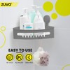 Zuvo Shower Shelf Suction Cup No-Drilling - Enhance Shower Storage