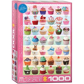 EuroGraphics Cupcake Celebration Puzzle (1000-Piece), Model Number: 6000-0586