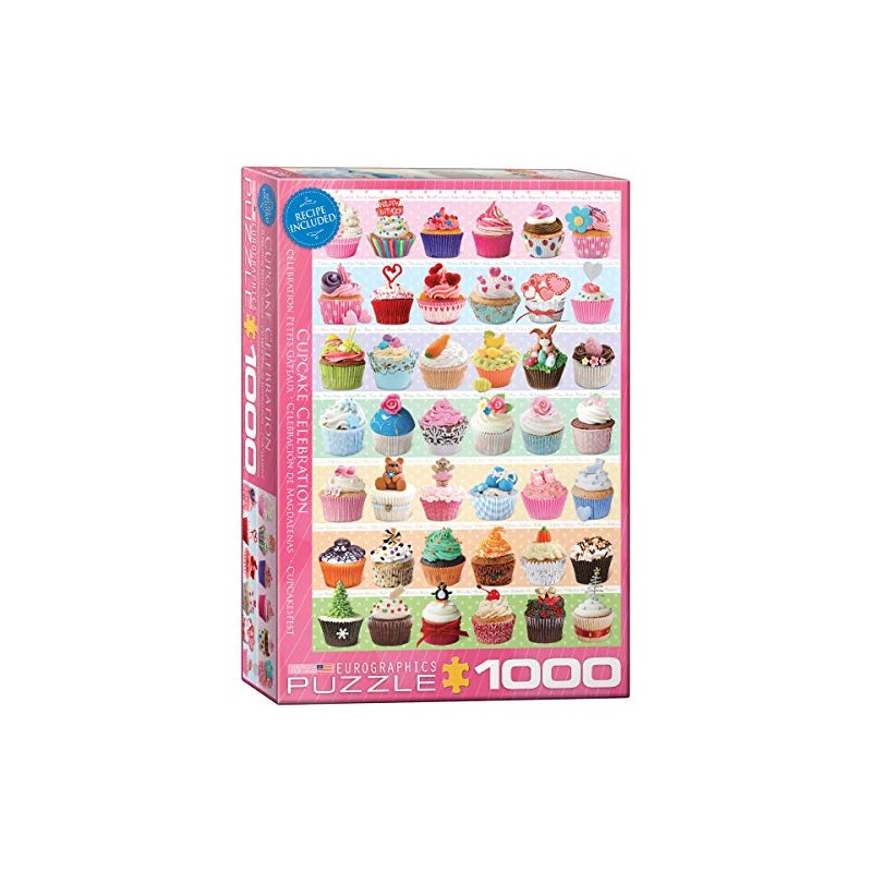 EuroGraphics Cupcake Celebration Puzzle (1000-Piece), Model Number: 6000-0586