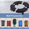 Commercial Products Trash Can Dolly with 4 Wheels - Adjustable