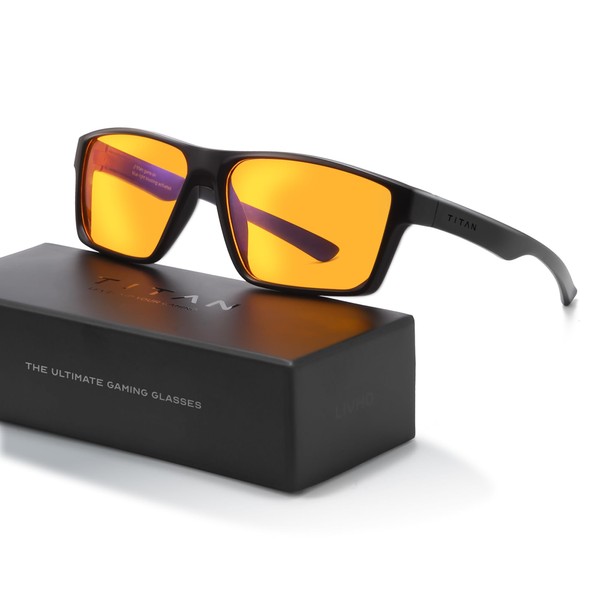 Titan Gaming Glasses, Anti Blue Light Glasses Men, UV400 Protection