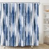 SVBright Abstract Navy Blue Shower Curtain 72Wx72L Inch Modern Ombre